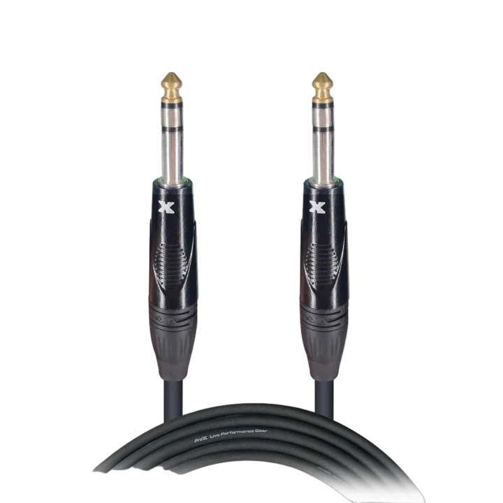 ProX 5 foot TRS stereo cable with male 1/4 inch connectors on both ends