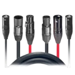 ProX True1 Cat6 XLR combo jumper cable with connectors displayed on white background