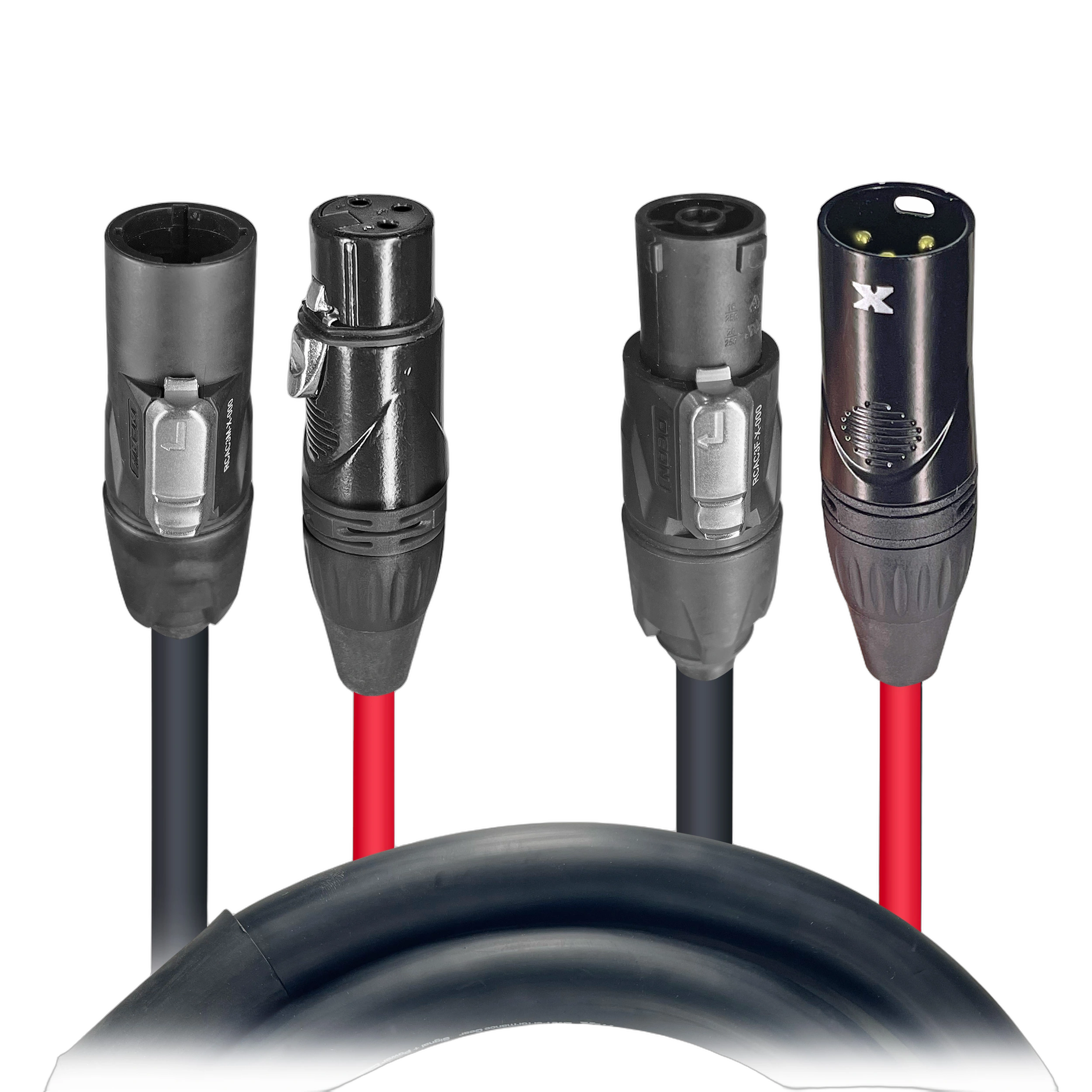 ProX 3ft True1 Power Signal Combo Jumper Cable ProX 3 foot True1 power signal combo jumper cable with TR1 and XLR connectors, 12AWG gauge