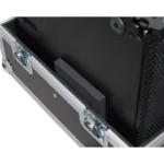 ProX universal ATA flight case with RCF SUB702AS subwoofer speaker loaded inside protective case