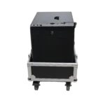 ProX universal ATA flight case for RCF SUB702AS subwoofer speaker, side profile view showing depth and construction