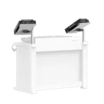 ProX white universal CDJ player mounting stand for B3 DJ table workstation with secure mounting hardware