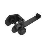 ProX universal clamping headphone hanger mounted on speaker pole stand, front view