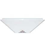 ProX universal corner shelves with white finish mounted on DJ facade display setup