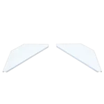 ProX universal corner shelves for DJ facades white finish rear panel mounting hardware