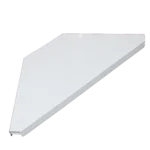 ProX universal corner shelves for DJ facades white finish mounting bracket detail