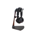 ProX Universal Desktop Headphone Stand holding professional studio headphones on desk setup