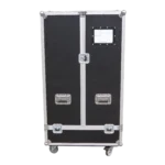 ProX universal line array speaker flight case side profile showing protective construction and handles