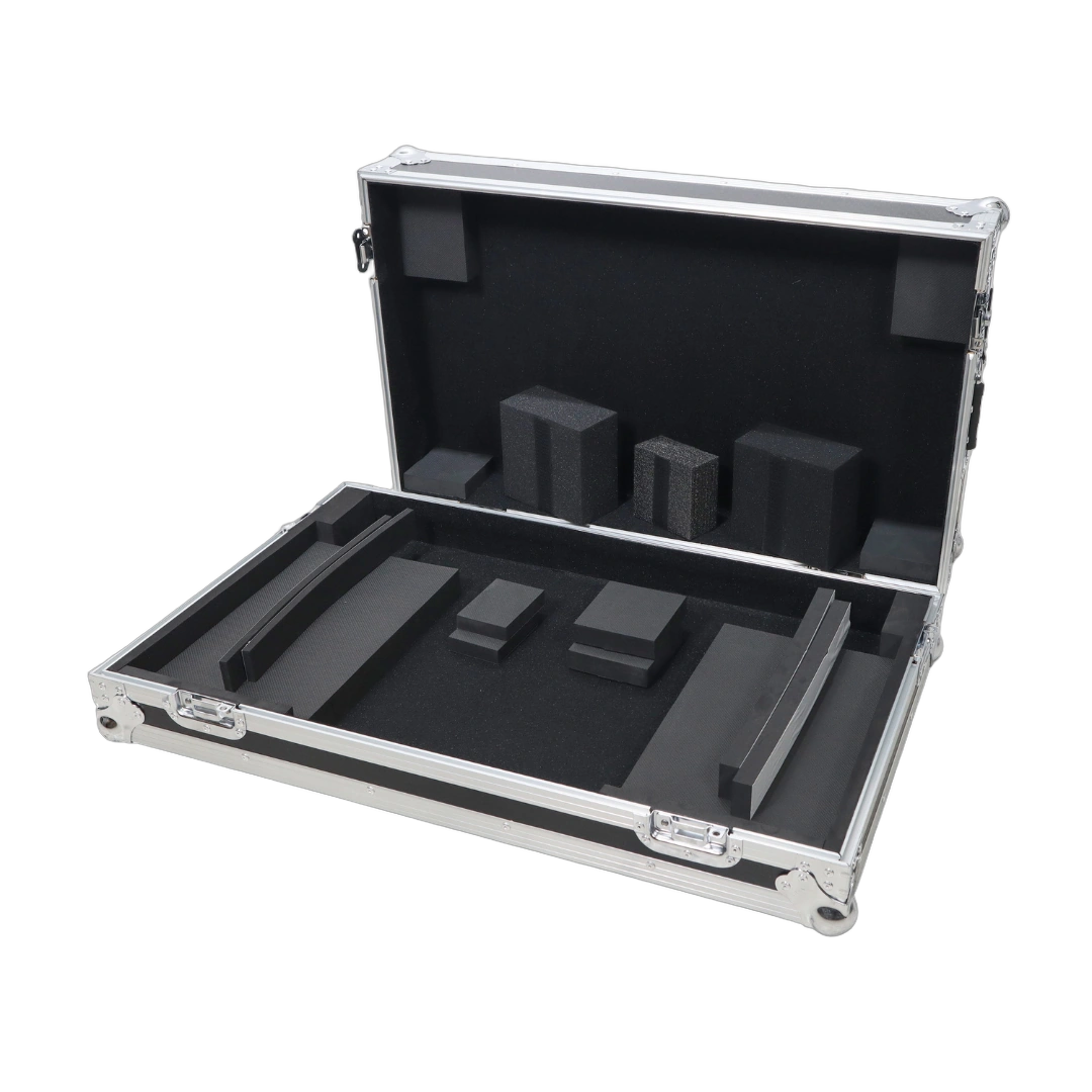 ProX Universal Mixer Road Case 30x14 Front View ProX universal mixer road case with reinforced corners and handle, fits 30 inch mixers