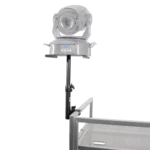 ProX universal studio monitor speaker tray and lighting stand showing adjustable mounting hardware and support structure