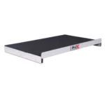 ProX universal sliding laptop shelf add-on for MK2 combo rack mount mixer case, side profile view
