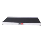 ProX universal sliding laptop shelf mounted on MK2 combo rack case with extended tray detail