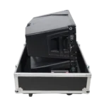 ProX universal ATA single speaker flight case with reinforced side panel and protective handles
