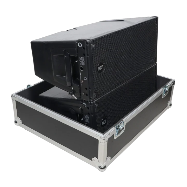 ProX universal ATA single speaker flight case with reinforced corners and protective padding interior