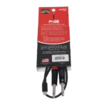 ProX USB-C to dual 1/4 inch TS audio cable connectors and jack detail