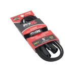 ProX USB-C to dual XLR-M audio cable showing connector ends and cable construction detail