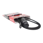 ProX 5 ft USB-C to XLR-F audio cable connector detail showing gold-plated XLR female connector