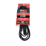 ProX 10 ft USB-C to XLR-M audio cable with connectors displayed