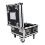 ProX utility case interior compartments showing dual 18x9x9 inch sections for chain hoist storage