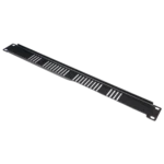 ProX ventilated 1U rack panel showing cooling vents and mounting hardware detail