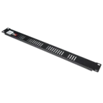 ProX PX-T-P1V ventilated 1U rack panel with perforated metal front and mounting hardware