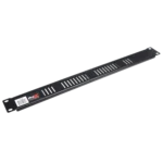 ProX ventilated 1U rack panel with perforated metal front design for airflow