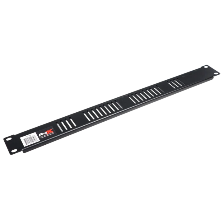ProX ventilated 1U rack panel with perforated metal front design for airflow