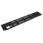 ProX ventilated 2U rack panel with perforated metal front design and mounting hardware