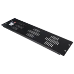 ProX ventilated 3U rack panel with perforated metal front design and mounting hardware
