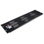 ProX ventilated 3U rack panel with perforated metal front and mounting hardware