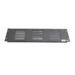ProX ventilated 4U rack panel with perforated metal front and mounting hardware