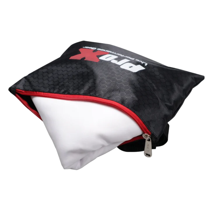 ProX white spandex lycra fabric scrim replacement for Vista facade system with storage bag