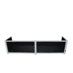 ProX white frame foldable DJ facade rear panel showing support structure and black white scrims