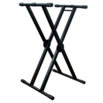 ProX X-KSD200 double X style keyboard stand with ergo easy lock in professional DJ setup