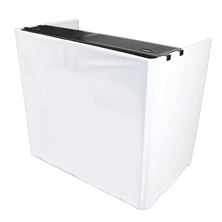 ProX zipper-less white replacement scrim for XF-MESA MEDIA portable display stand