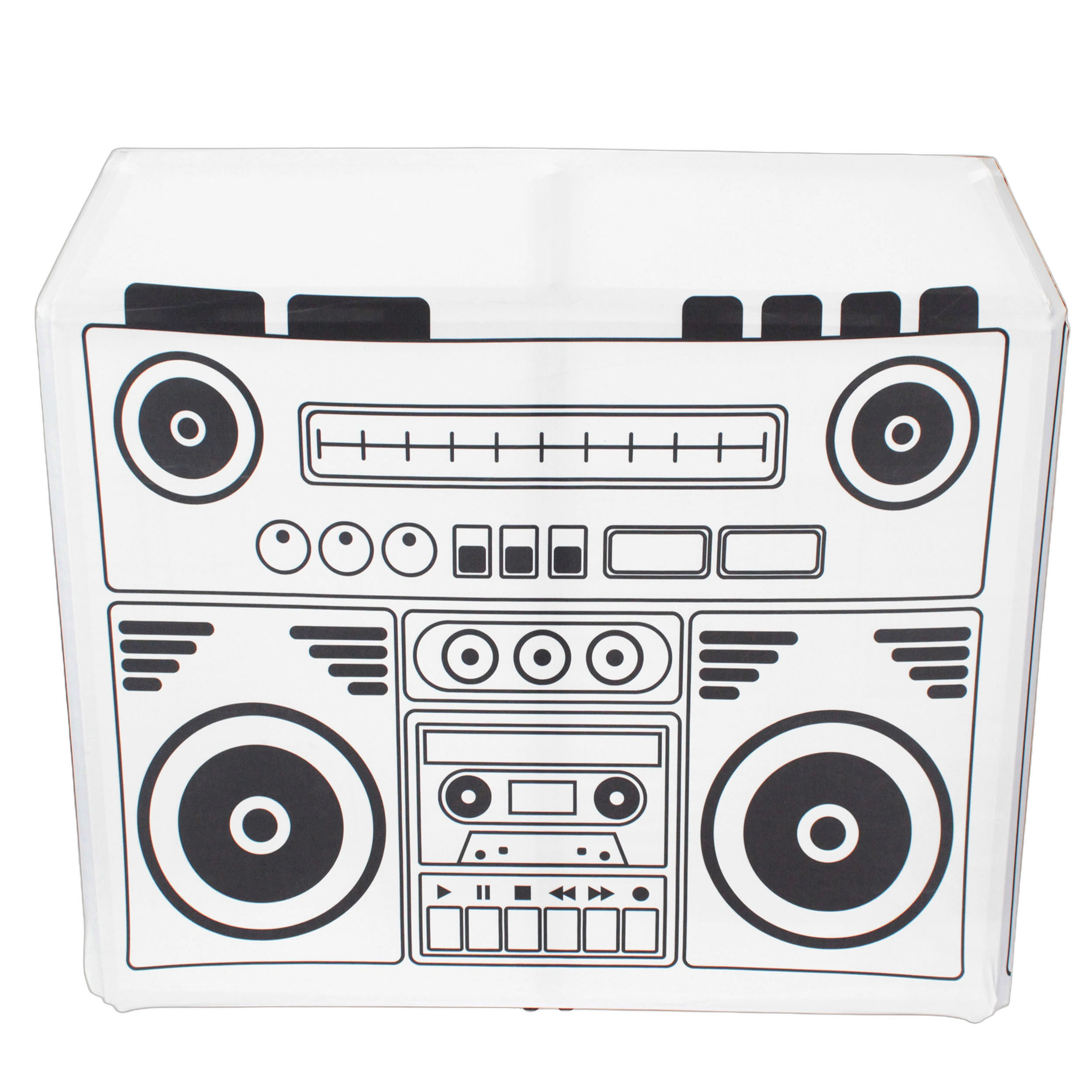 ProX XF-MESA MK2 Boombox Decorative Scrim Front View ProX XF-MESA MK2 boombox decorative scrim with front-facing design and professional facade branding