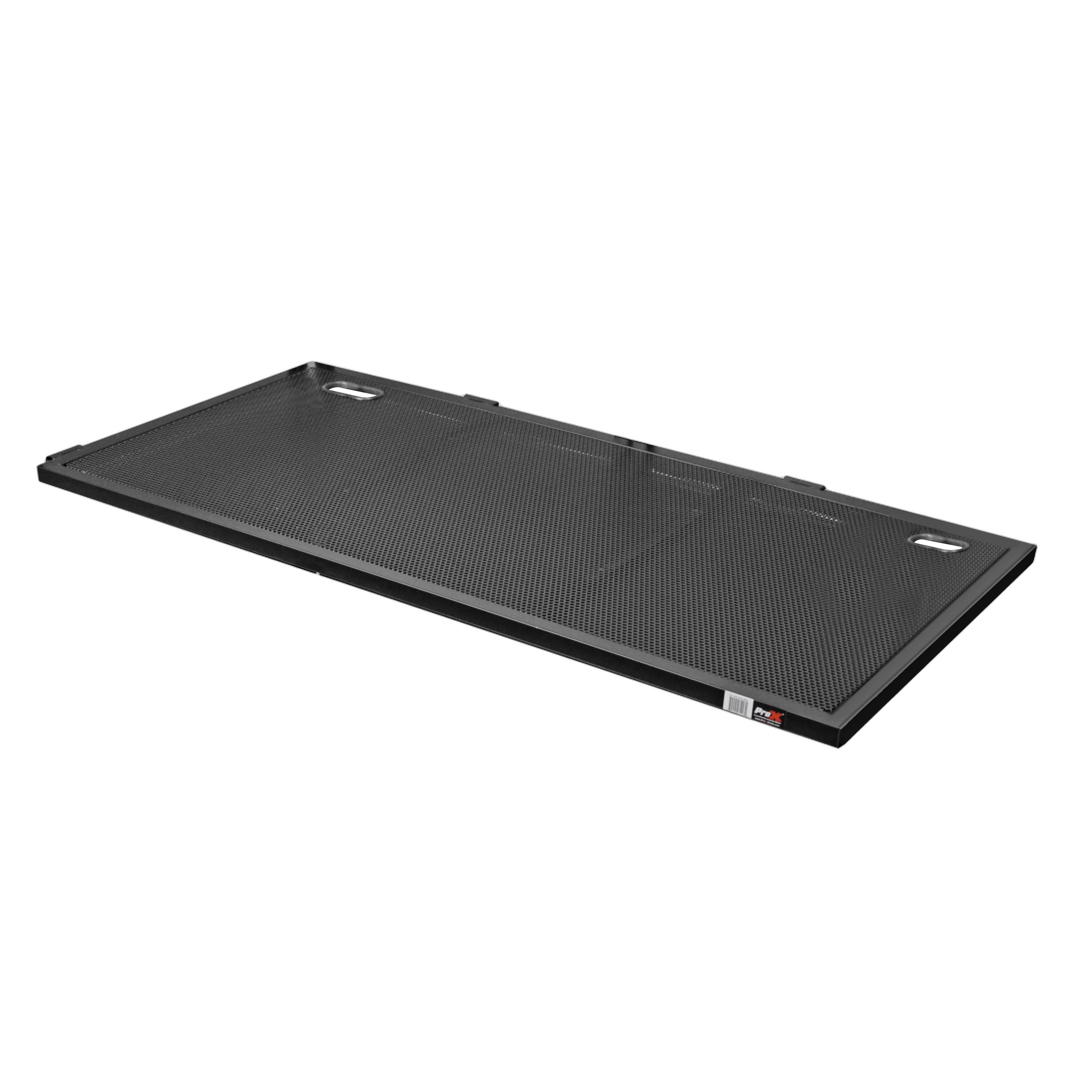 ProX Large Ventilated Replacement Shelf XF-VISTA Black ProX large ventilated replacement shelf for XF-VISTA DJ facade workstation black finish front view