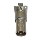 ProX XLR female to male adapter connector with panel mount threading and gold contacts