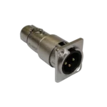 ProX XLR male to female adapter connector with panel mount threading and gold contacts