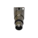 ProX XLR male to female adapter connector showing threaded panel mount housing and contact detail