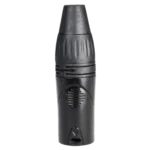 ProX 5-pin XLR male connector with black-chrome finish showing contact pins and locking mechanism