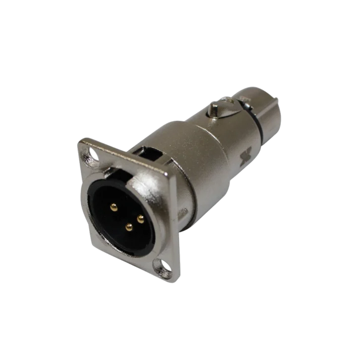ProX XLR male to female adapter connector for panel mount installation applications