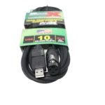 ProX 10 ft XLR-to-USB audio cable showing XLR female connector and USB connection detail