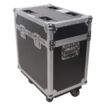 ProX XS moving head case dimensional specifications diagram with measurements for two units