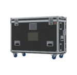 ProX flight case for Yamaha Rivage PM3 audio console mixer with doghouse and wheels, professional touring setup
