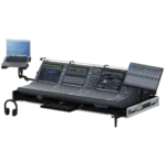 ProX flight case for Yamaha Rivage PM5 audio mixer console with doghouse and wheels
