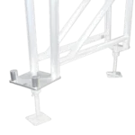 ProX Z Frame 4 Leg Adapter installed on StageQ MK2 staging system in professional setup