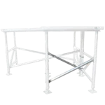 ProX Z Frame 1 meter aluminum pole with stage clamps, side profile view showing mounting hardware