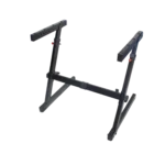 ProX Z style portable stand dimensional diagram showing height width and depth measurements for keyboard setup