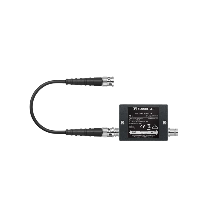 Sennheiser AB 4-GW inline antenna booster with 558-626 MHz frequency range, front view